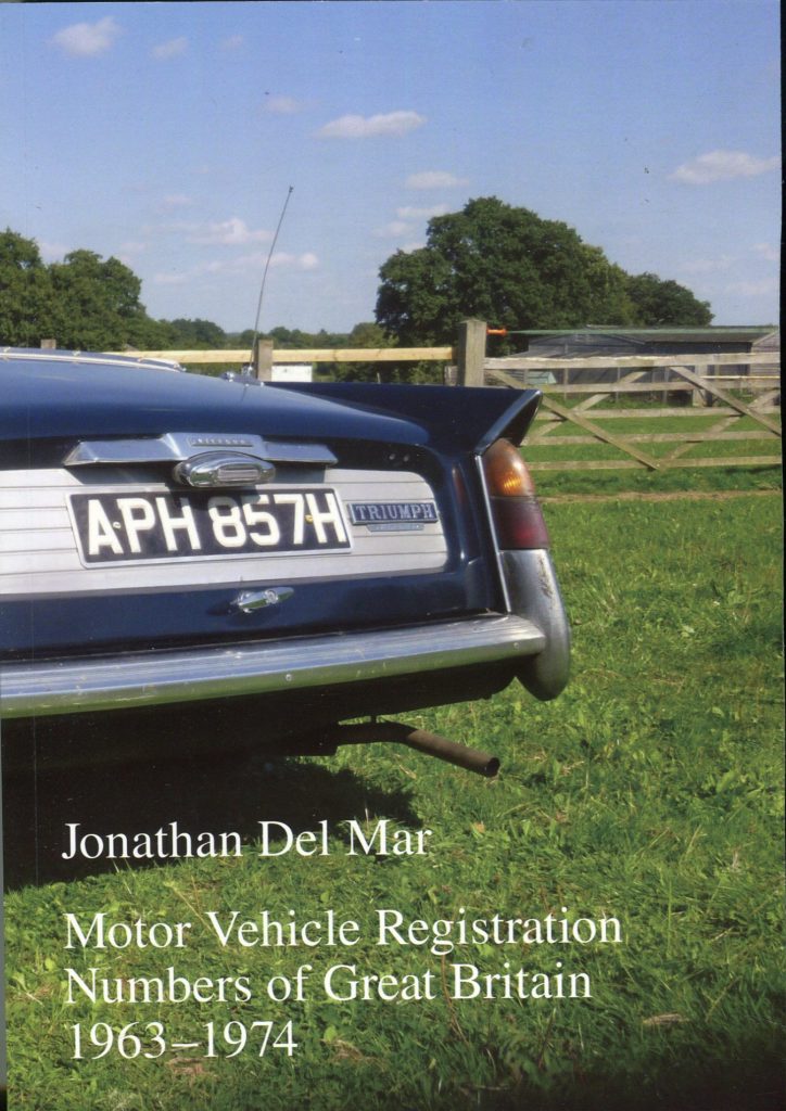 Motor Vehicle Registration Numbers of Great Britain 1963-1974 | David